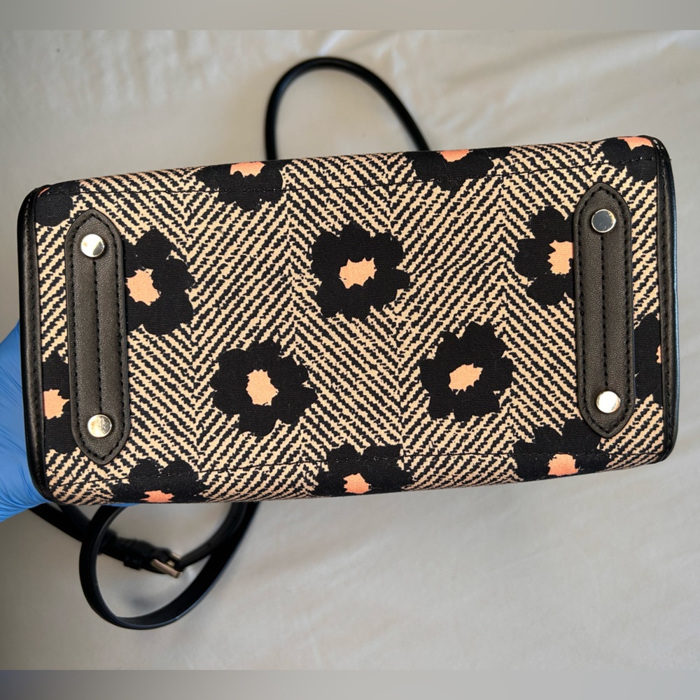 kate spade Black and Pink Floral Tote - Picture 8 of 10